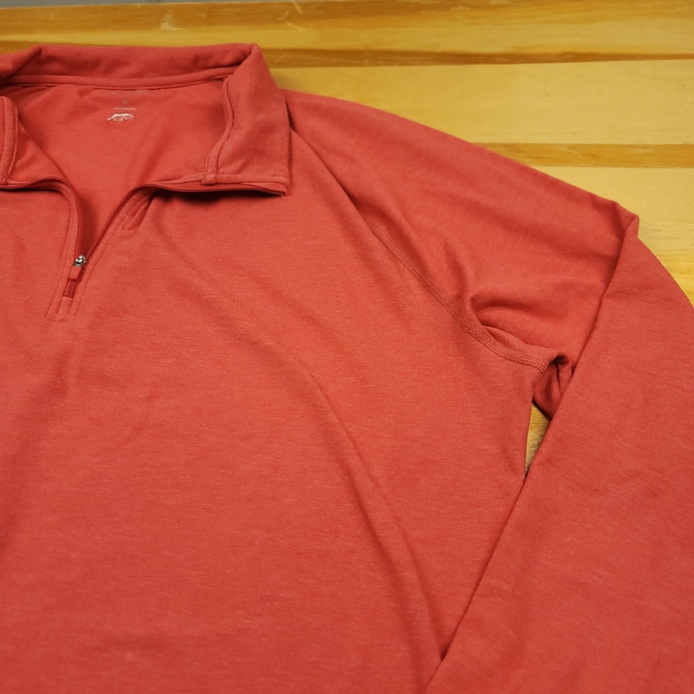 Onward Reserve XL Pullover 1/4 Zip Long Sleeve Salmon Athletic Mens - Picture 5 of 14
